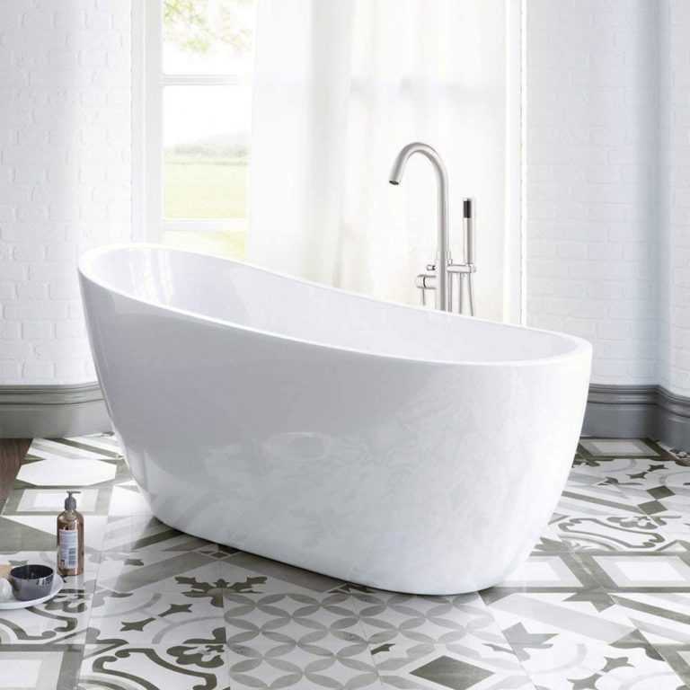 Woodbridge B 0006 BTA 1507 White 54" Acrylic Freestanding Tub